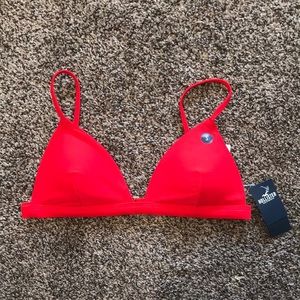 Red bikini top